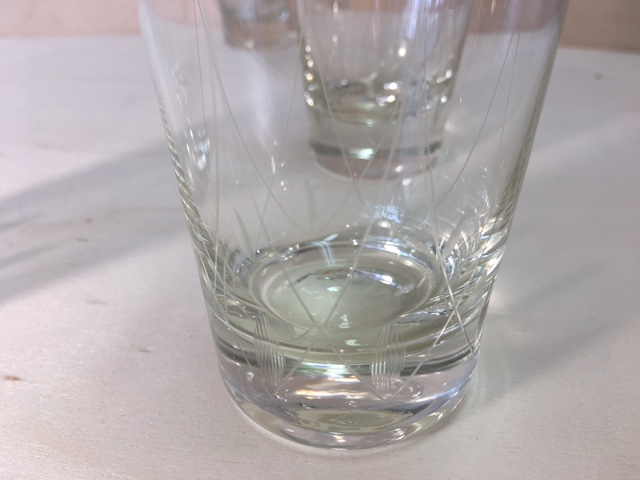 Wasser Glas Set 50er Jahre